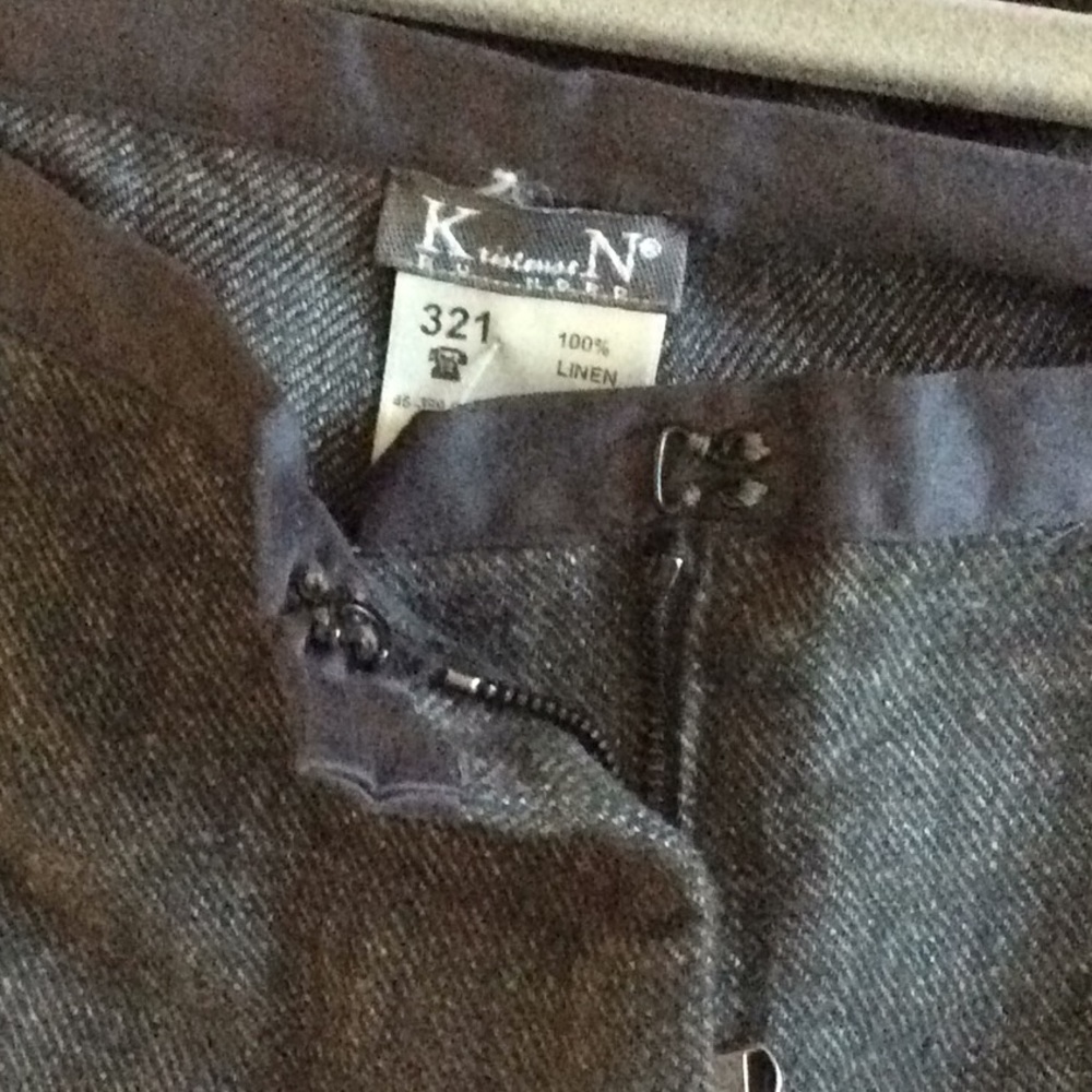 Kristensen DuNord Linen Side Pocket Wide Leg Pants - Picture 4 of 6